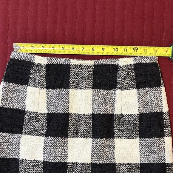 Vintage The Limited Black/White Checked Mini Skirt (sz 10) & Blazer (Medium) - Picture 13 of 16